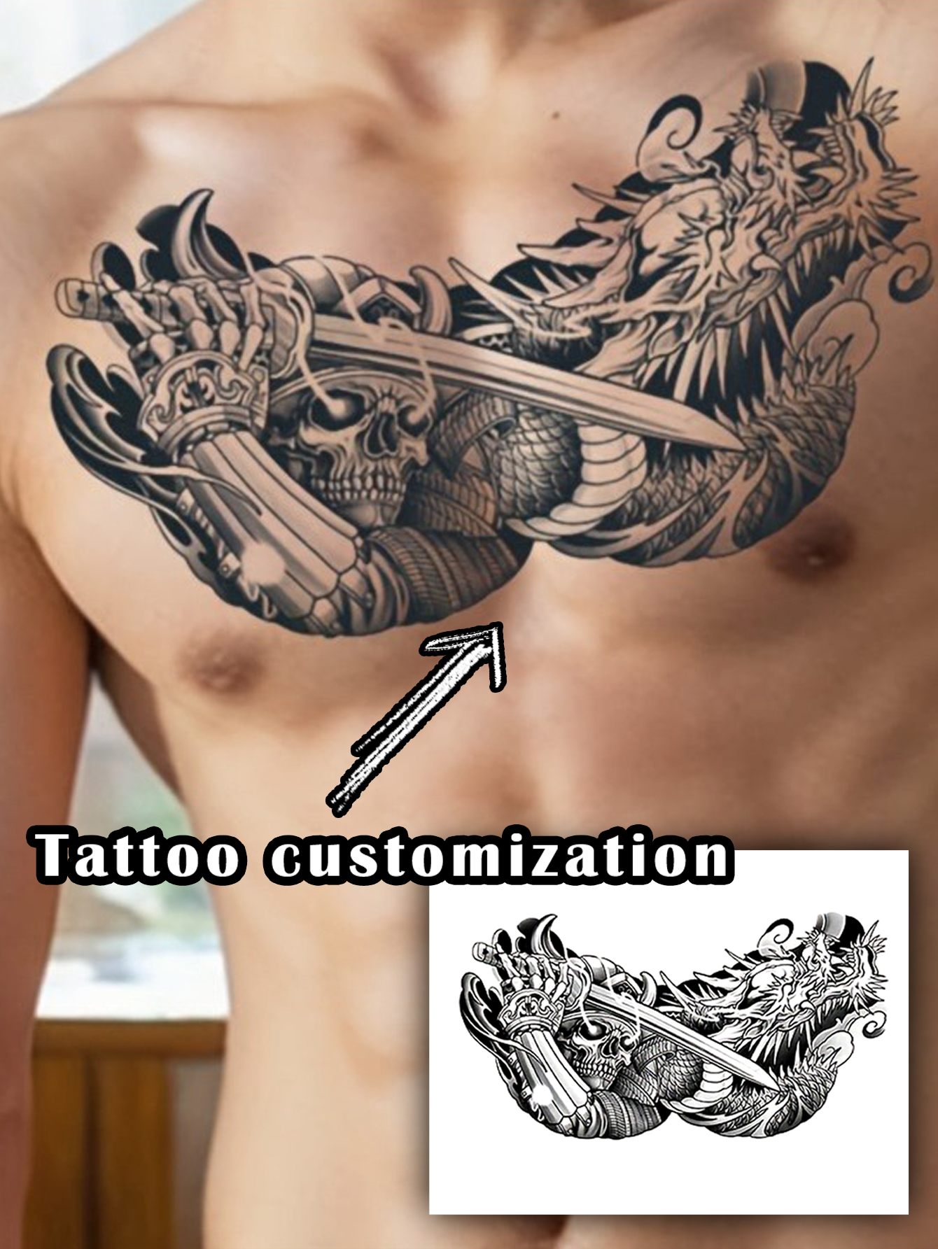 Traditional Body Art Tattoo Stickers